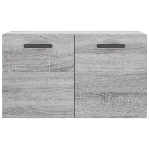 Berkfield Wall Cabinet Grey Sonoma 60x36.5x35 cm Engineered Wood