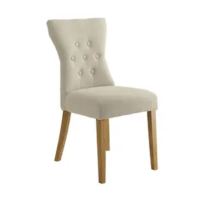 Wimbledon Upholstered Dining Chair (Set of 2) Beige