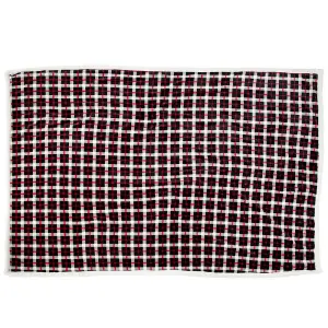 Tresp Vallon Sherpa Blanket Red/Black/White (One Size)