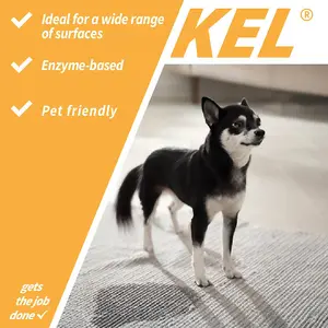 KEL - Urine Stain Remover, Destroys Pet Odours, Suitable for Fabrics and Upholstery - 500ml