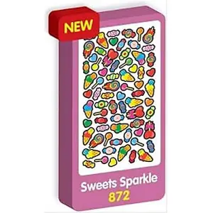 Sweets Sparkle Glitter Stickers Multicoloured (One Size)