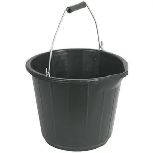 Durable 14 Litre Composite Bucket with Pouring Spout and Comfortable Grip