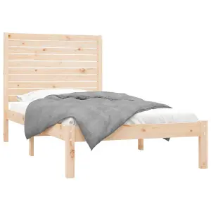 Berkfield Bed Frame Solid Wood 90x200 cm