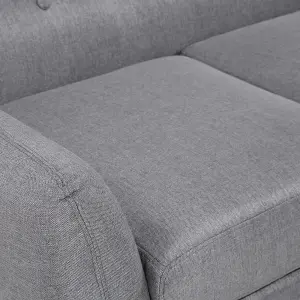 Corner Sofa MOTALA Light Grey Fabric Left Hand