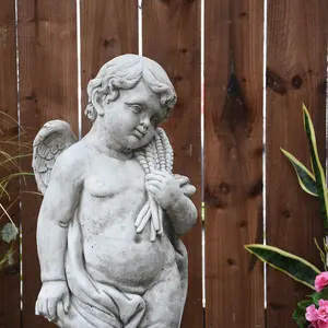 Large Cherub Statue 'Autumn' Edition