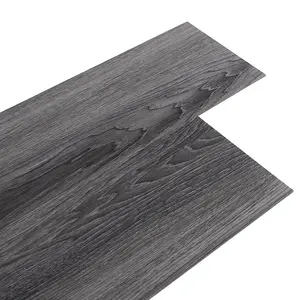 36 Pcs Peel and Stick Flooring Tile Waterproof Self Adhesive Plank Wood Grain Effect PVC Flooring Dark Grey