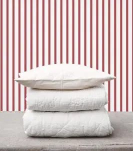 Galerie Smart Stripes 2 Red Breton Stripe Smooth Wallpaper