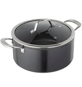 Kuhn Rikon Easy Pro Aluminium Non-Stick Induction Safe Casserole Pot, 24cm/5L