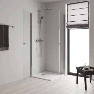 Grohe Vitalio start 250 Wall-mounted Thermostatic Shower kit with 2 shower heads