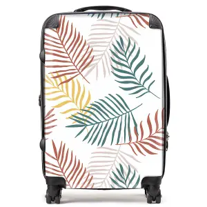 Palm Branches In Natural Colors Suitcase - Medium