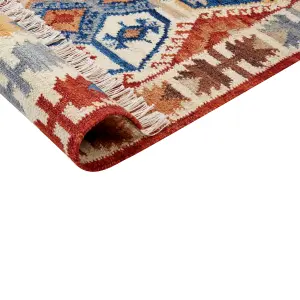 Wool Kilim Area Rug 200 x 300 cm Multicolour VANASHEN