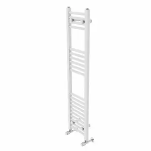 Rinse Straight Bathroom Heated Towel Rail Ladder Radiator White 1200x300mm