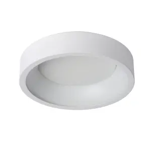 Lucide Talowe Led Modern Flush Ceiling Light 30cm - LED Dim. - 1x20W 3000K - White