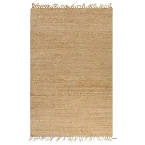 Berkfield Hand-Woven Jute Area Rug 120x180 cm Natural