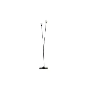 Luminosa Denver 2 Light Multi Arm Floor Lamp, Black