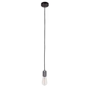 Luminosa Modern Hanging Pendant Lamp Holders Black 1 Light , E27