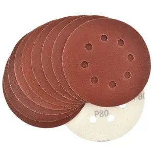 Hook/Loop Sanding Abrasive Discs Orbital DA Palm Sander 125mm 80 Grit 20 Pk