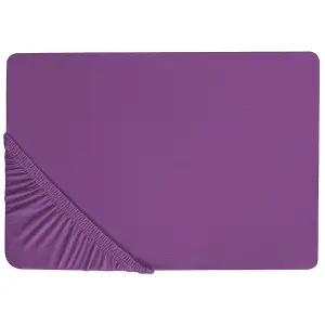 Fitted Sheet JANBU Cotton Purple