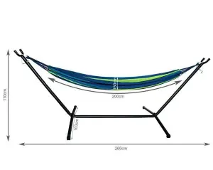 Garden Hammock Garden Furniture 200x150cm With Metal Frame