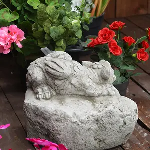 Cheeky Dragon On Rock Ornament