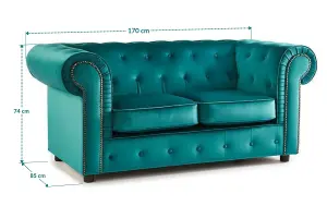 Asha 2 Seater Deluxe Velvet Sofa