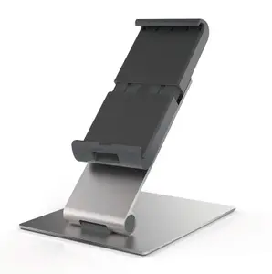 Durable Aluminium Foldable Tablet Holder iPad Desk Stand - Lockable & Rotatable