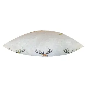 Evans Lichfield Stag Head Repeat Stag Feather Filled Cushion