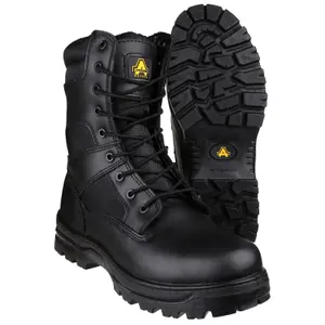 Amblers FS009C High Leg Safety Work Boots Black (Sizes 4-14)