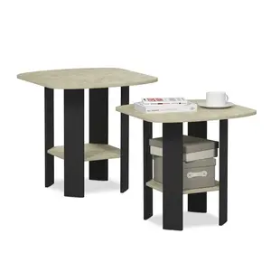 Alastair Side Table (Set of 2) Black / White