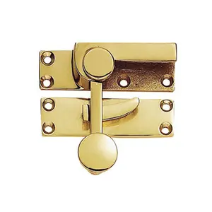 Quadrant Arm Sash Window Fastener 70 x 20mm 27mm Proj Polished Brass