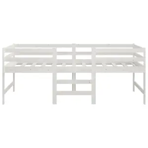 Berkfield Bed Frame White 90x200 cm Solid Wood Pine