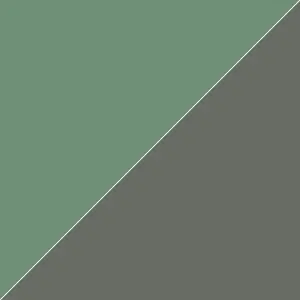 Splashwall Alloy Matt Sea foam green & battleship grey Double-sided Laminate Adhesive Bathroom Splashback (H)25cm (W)60cm