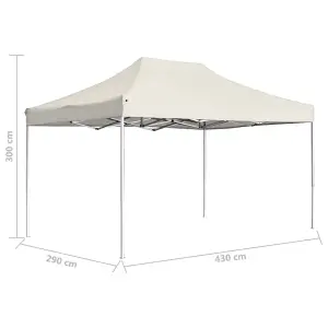 Berkfield Professional Folding Party Tent Aluminium 4.5x3 m Cream