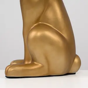 Chesnut Ceramic Hare 48cm Table Lamp Gold / No