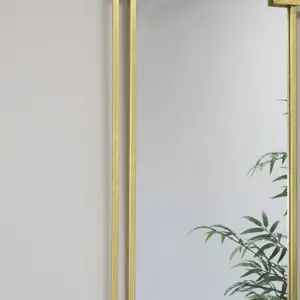 Melody Maison Gold Foiled Wall Mirror 94cm x 48cm