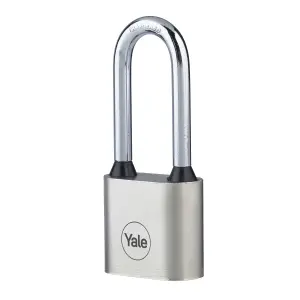 Yale Medium duty Block Iron Disc Long shackle Padlock (W)30mm