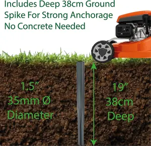 Ground Spike For Rotary Airer 38cm Deep 35mm  Diameter