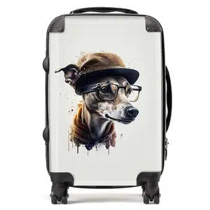 Whippet Dog Splashart Suitcase - Cabin