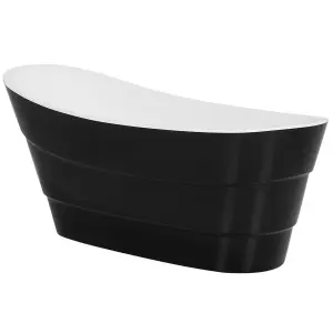 Freestanding Bath 1700 x 730 mm Black BUENAVISTA