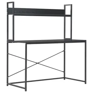 Berkfield Computer Desk Black 120x60x138 cm