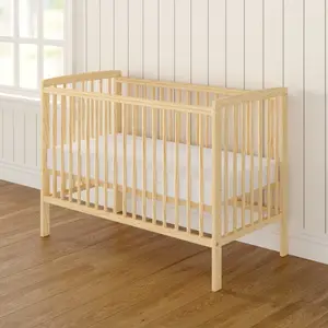 Sydney Cot with Mattress Natural