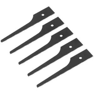 5 Pack of HSS Air Saw Blades - 18 TPI Black Cutters for Multi-Material Cutting