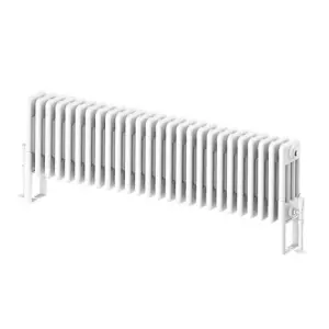 Braxton White Quadruple Horizontal Column Radiator - 300x1190mm