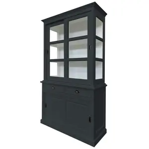 Benjamin-James Display Cabinet Anthracite Grey