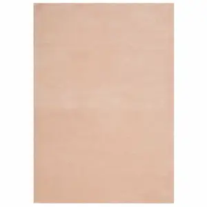 Rug HUARTE Short Pile Soft and Washable Blush 140x200 cm