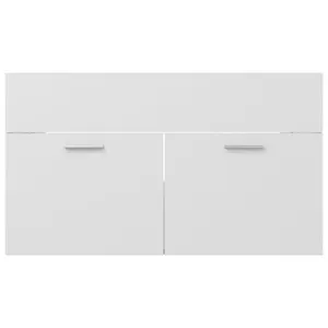 Saona 800mm Single Bathroom Vanity with Integrated Ceramic Basin White