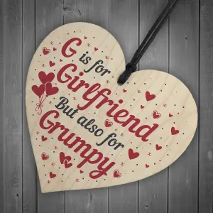 Red Ocean Funny Gift For Girlfriend Gift From Boyfriend Novelty Relationship Gifts Handmade Wooden Heart Plaque Valentines Gift