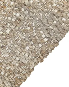 Jute Area Rug 160 x 230 cm Beige ABANA