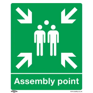 Sealey Safe Conditions Safety Sign Assembly Point - Rigid Plastic SS37P1