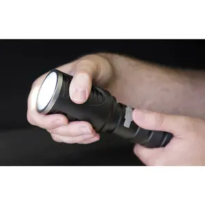 Aluminium Torch - 60W COB LED - Adjustable Focus - Rechargeable Battery